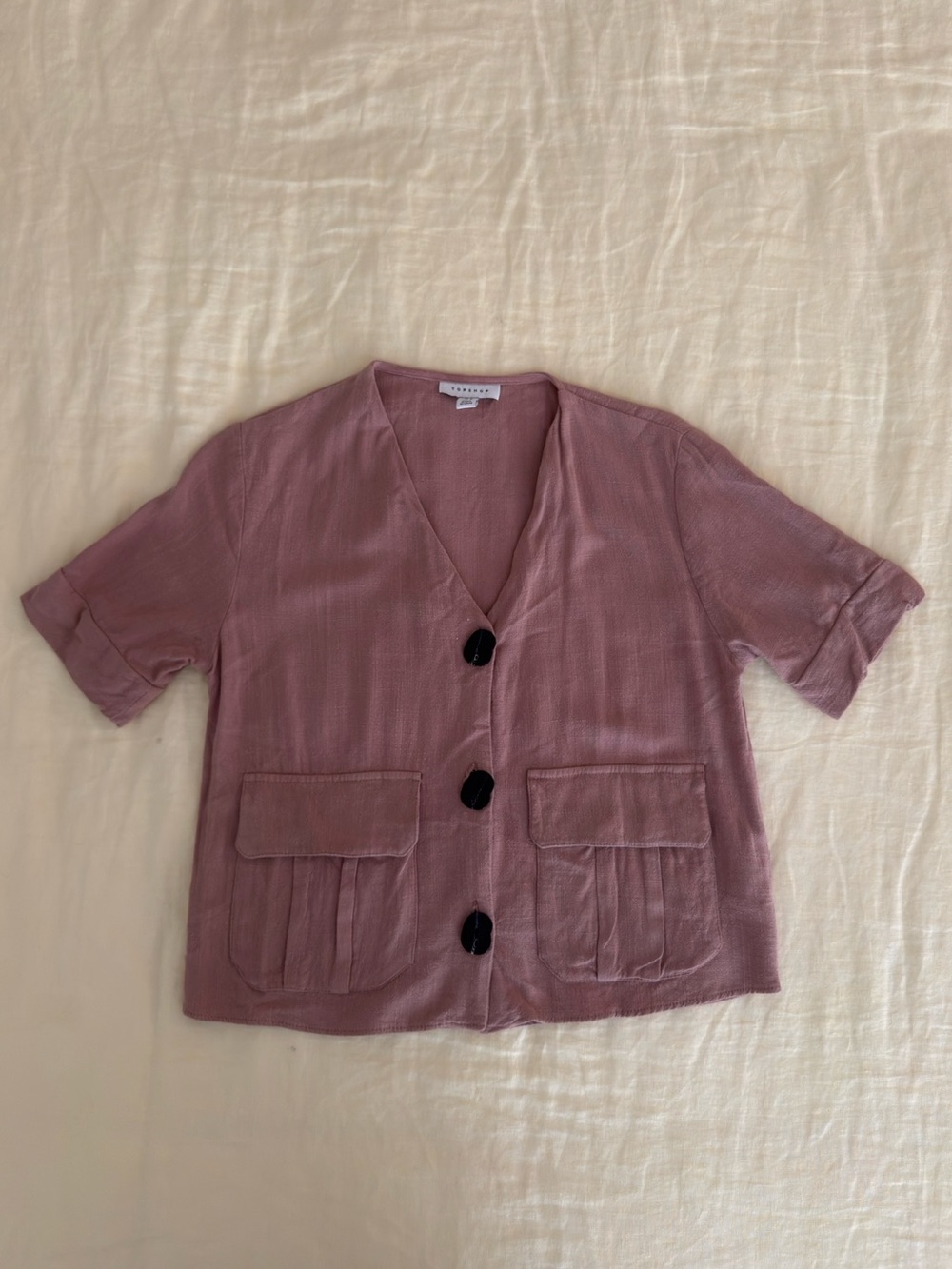 Topshop Linen Button Down